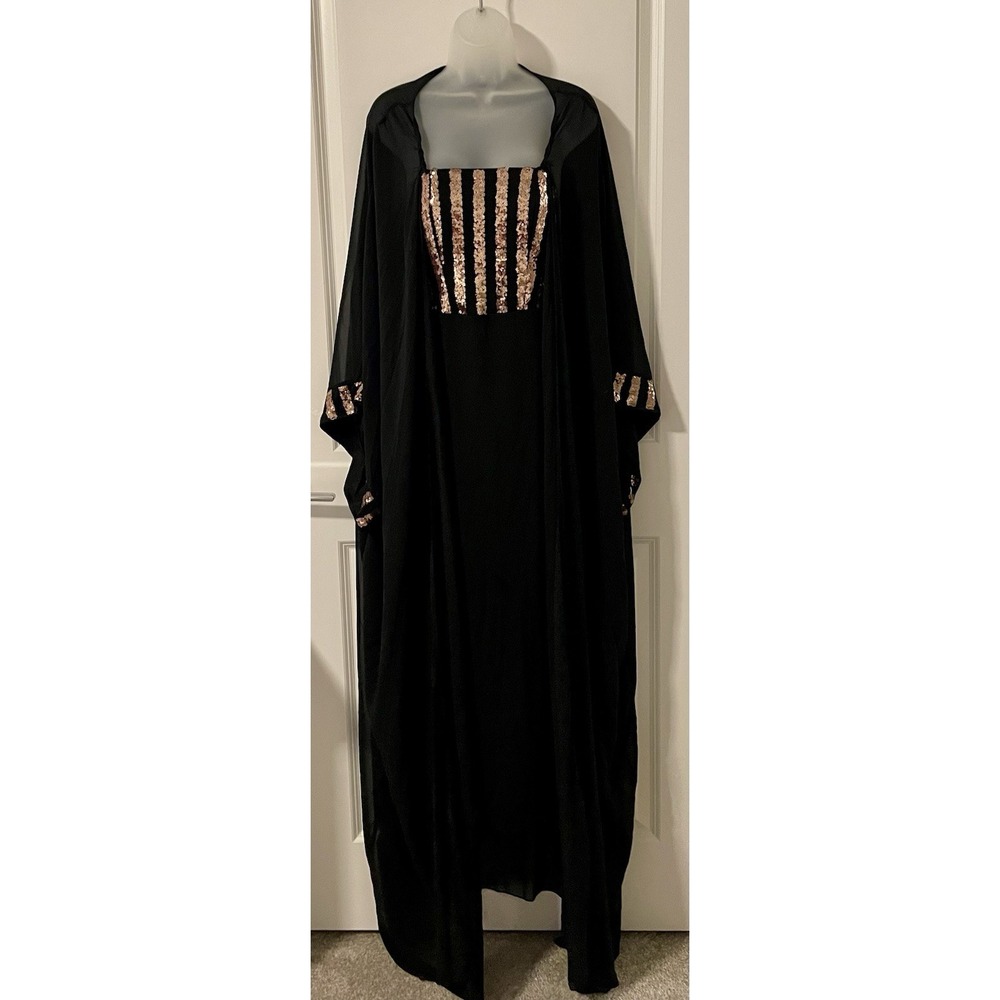 New Giffniseti Cloak Party Dress Size Medium Witchy Whimsigoth Fairy Sequins M - Picture 5 of 11